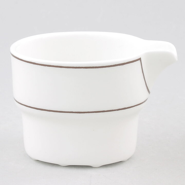 スティグ・リンドベリ  Brun Linjeシリーズ  クリーマー  茶色いライン  7.5cm  1972年