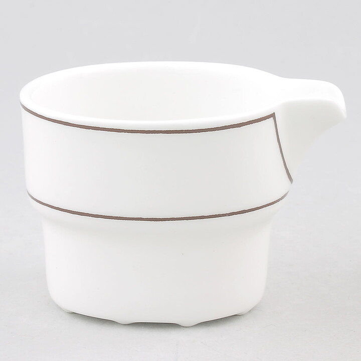 Stig Lindberg (Brun Linje 1972) Creamer with Brown Linear Decor 7,5 cm