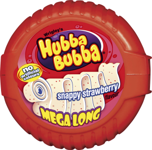 Hubba Bubba Teippi Mansikka 56g 12kpl 