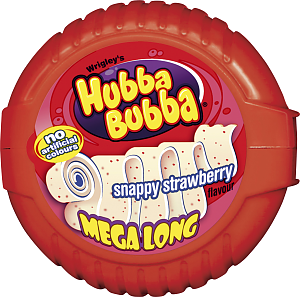 Hubba Bubba Tejp Jordgubb 56g 12st 