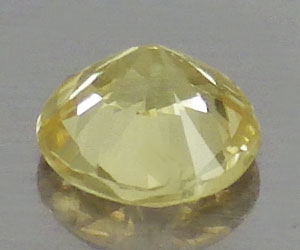 2.8 mm rund slipad naturlig kanarie gul safir ädelsten - 2