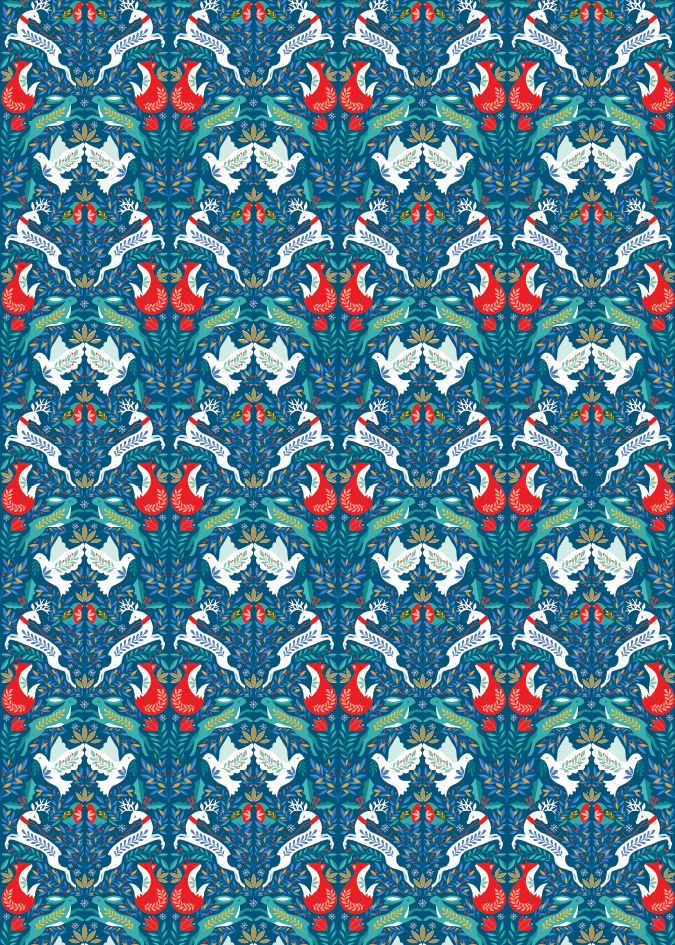 MERRY & BRIGHT, Roll Wrap