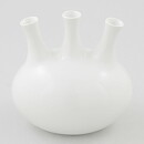 Karin Björquist (Musett 1954) White Organic Vase with Three Necks 11 cm