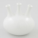 Karin Björquist (Musett 1954) White Organic Vase with Three Necks 11 cm