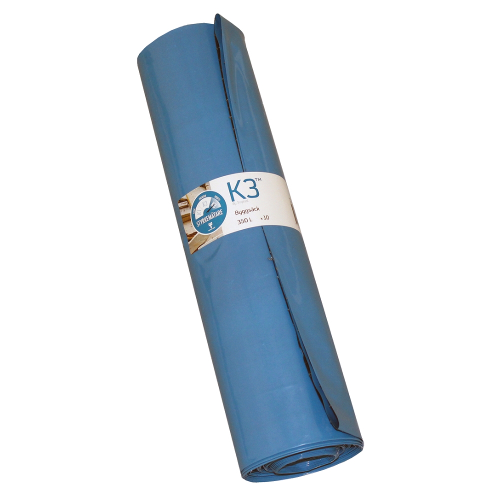Sopsäck K3 byggsäck 350L 1st/rulle
