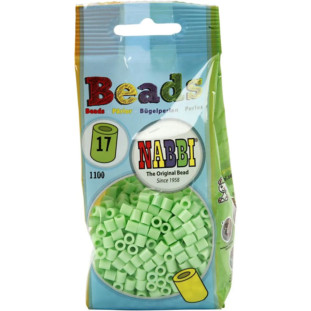 Nabbi original beads - pastellgrön