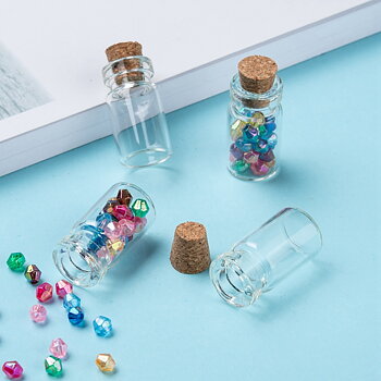 Glasburkar med kork 23 mm – 5 st