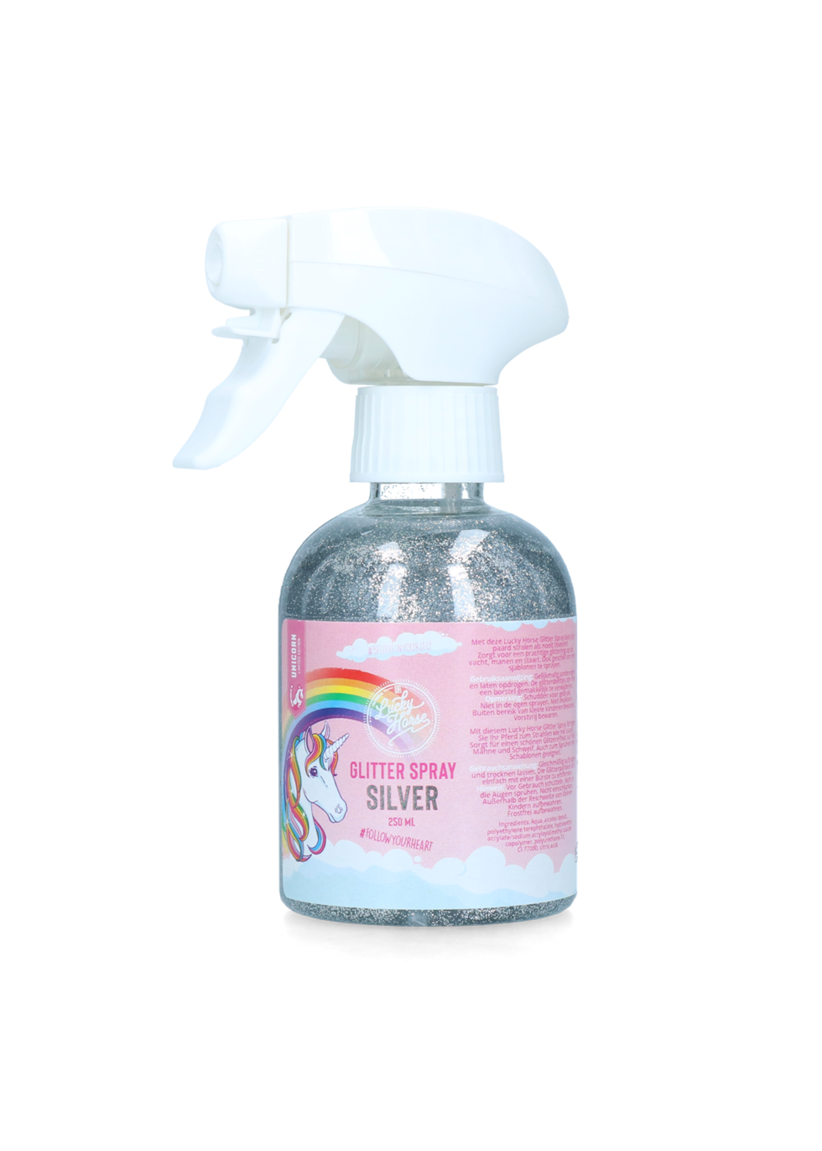 Lucky Horse Unicorn Silver Glitter Spray 250ml PETSTER