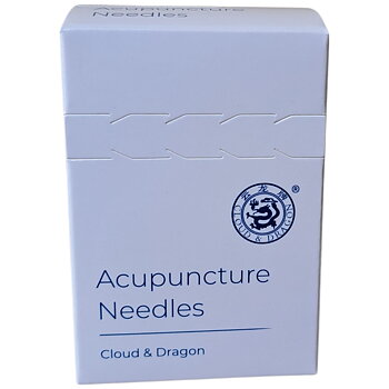 Akupunkturnål med kopparhandtag från Cloud and Dragon, 5 i rör, 0,18 x 25 mm, 500 nålar