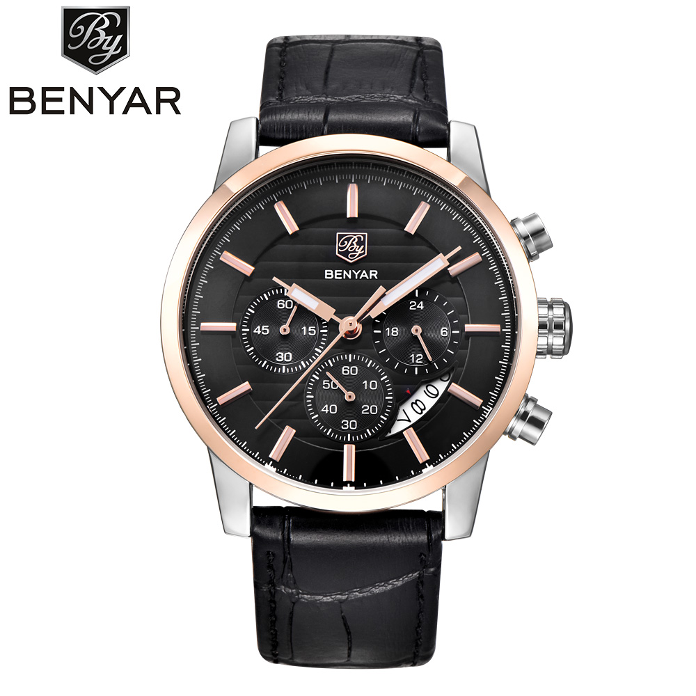 Benyar Derecho Leather Rose Gold Black