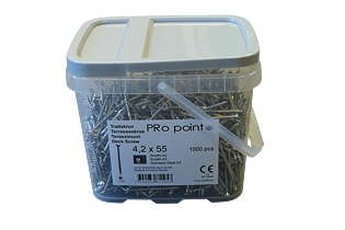 Trellis screw 4.2 x 55 Stainless A2 class C5 industry 1000 pieces