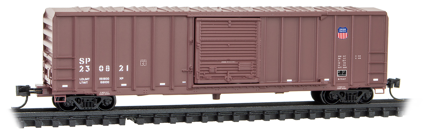 UP 50' rib side box w sgl door #230821