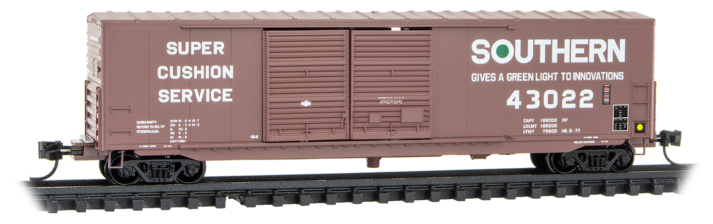 Standard 50" box car w/o roofwalk Southern #43022