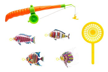 Fiskeset olika färger