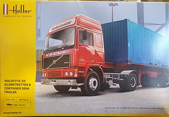 Heller 81702 Volvo F12-20 Globetrotter & Container semi trailer in 1:32