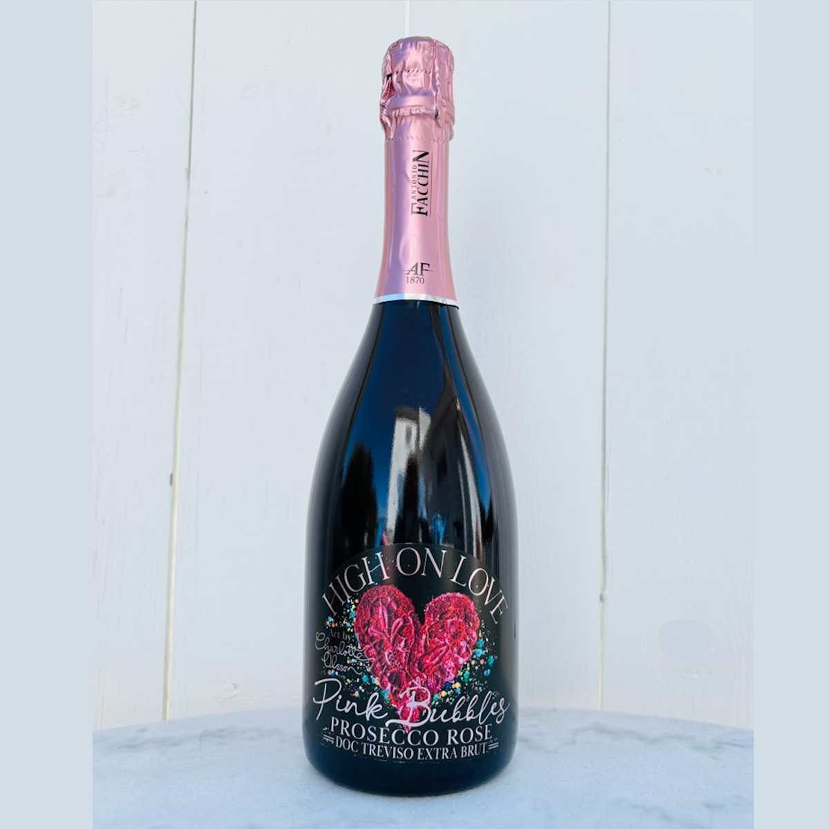 HighOnLove Pink Bubbles Prosecco Rosé Extra Brut Millesimato D.O.C
