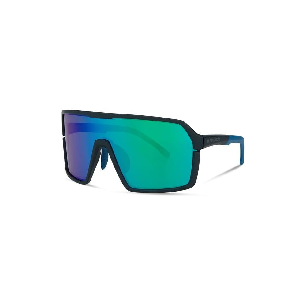 Madison Crypto Glasses - Matt Dark Grey / Green Mirror