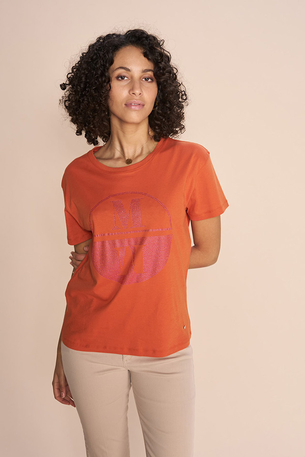 Mos Mosh - MMVicci O-SS Tee Burnt Ochre
