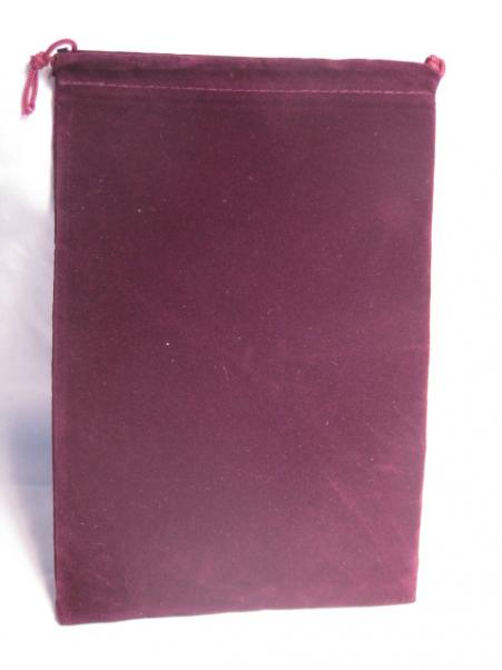 Large Suedecloth Dice Bags (5" Wide × 7" Tall) - Burgundy