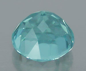 Impresionante piedra preciosa de apatita azul paraiba natural redonda de 3,2 mm - 2