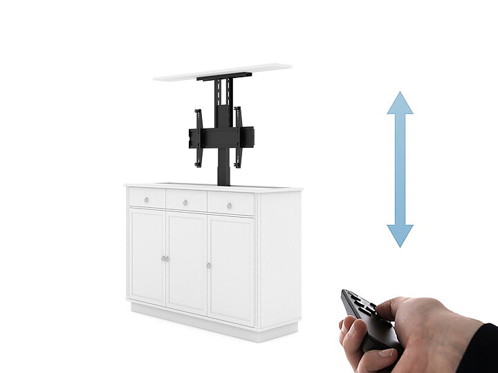 M AV-Cabinet TV-Lift 55" Classic - White