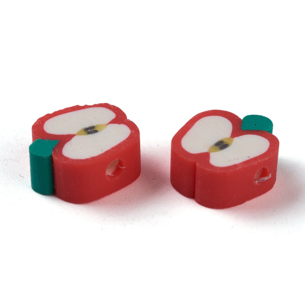 Äpple fimopärlor 25st - 3