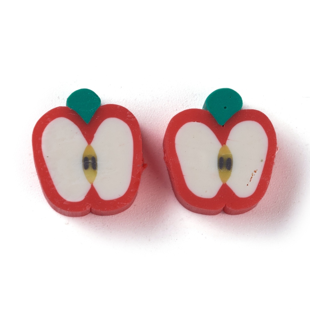 Äpple fimopärlor 25st