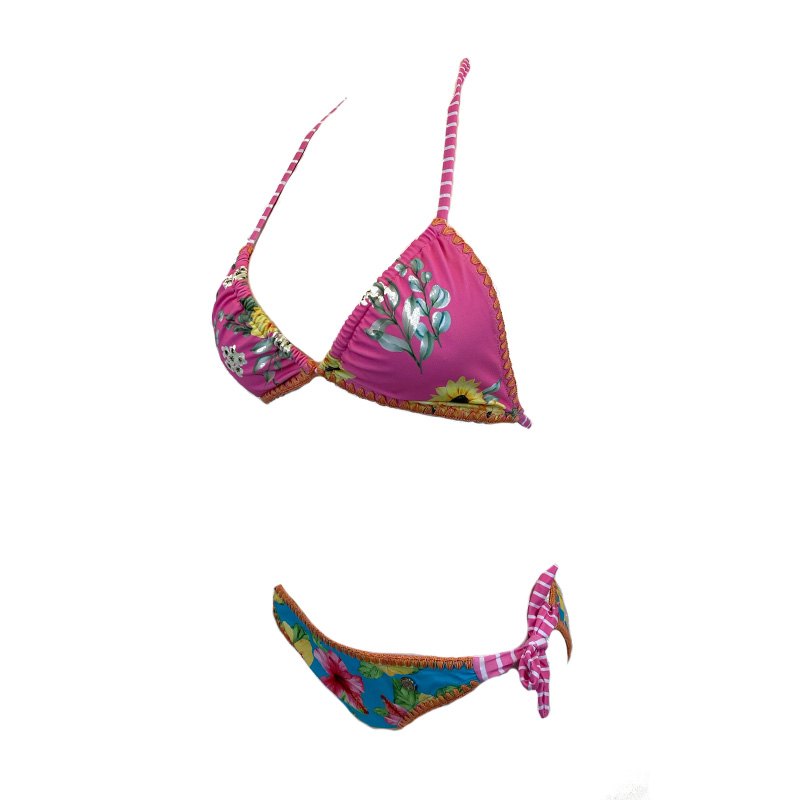 Soft tie bikini Sunflower without underwire