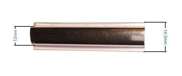 Screen trim 14mm front-/rear screen chrome (plastic) - Capri/Cortina/Escort/Fiesta/Taunus