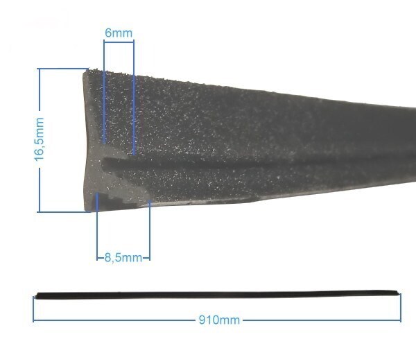 Rubber seal door outer (for 1 door) - Capri Mk1