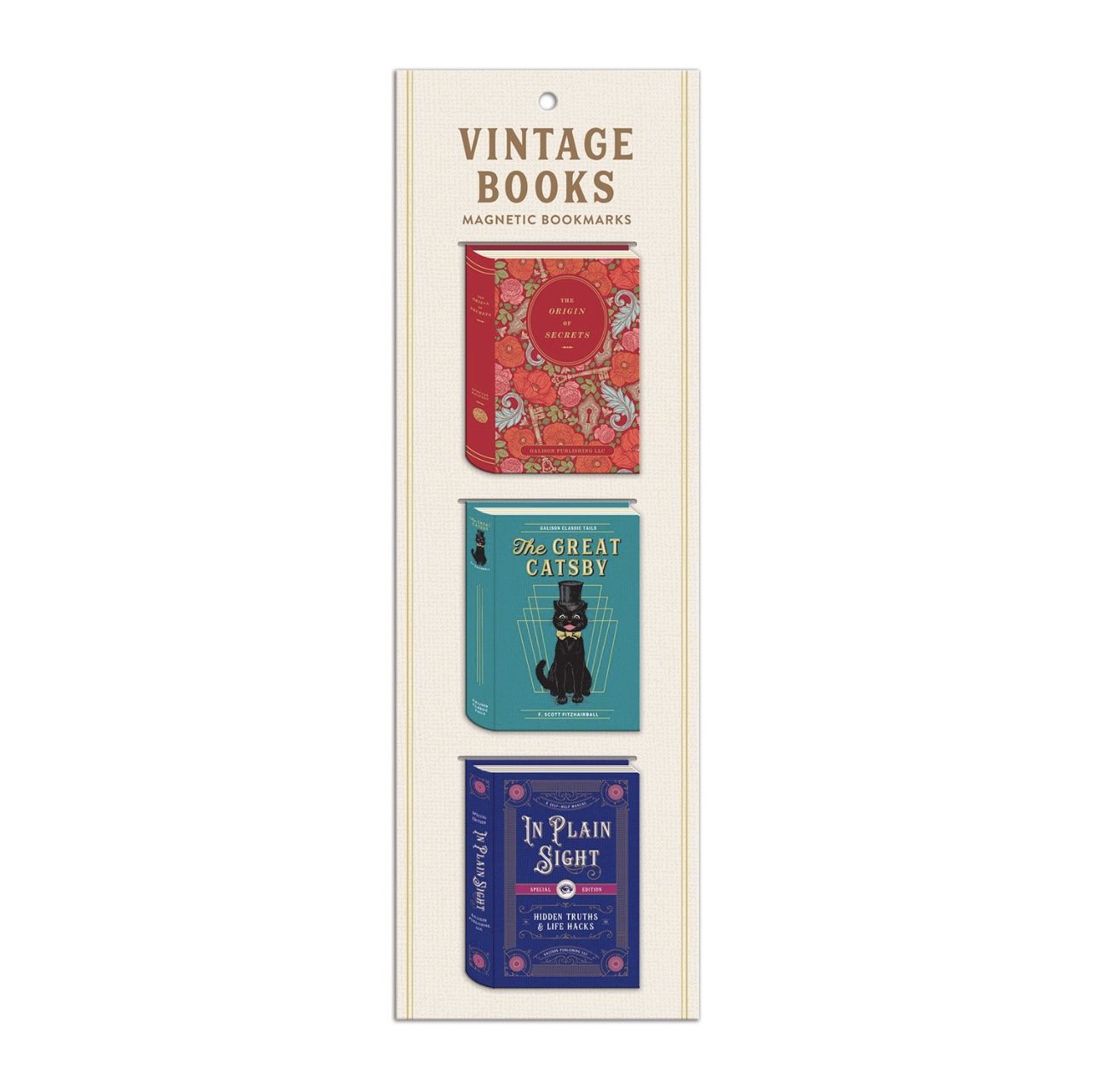 Magnetiska Bokmärken Vintage Books