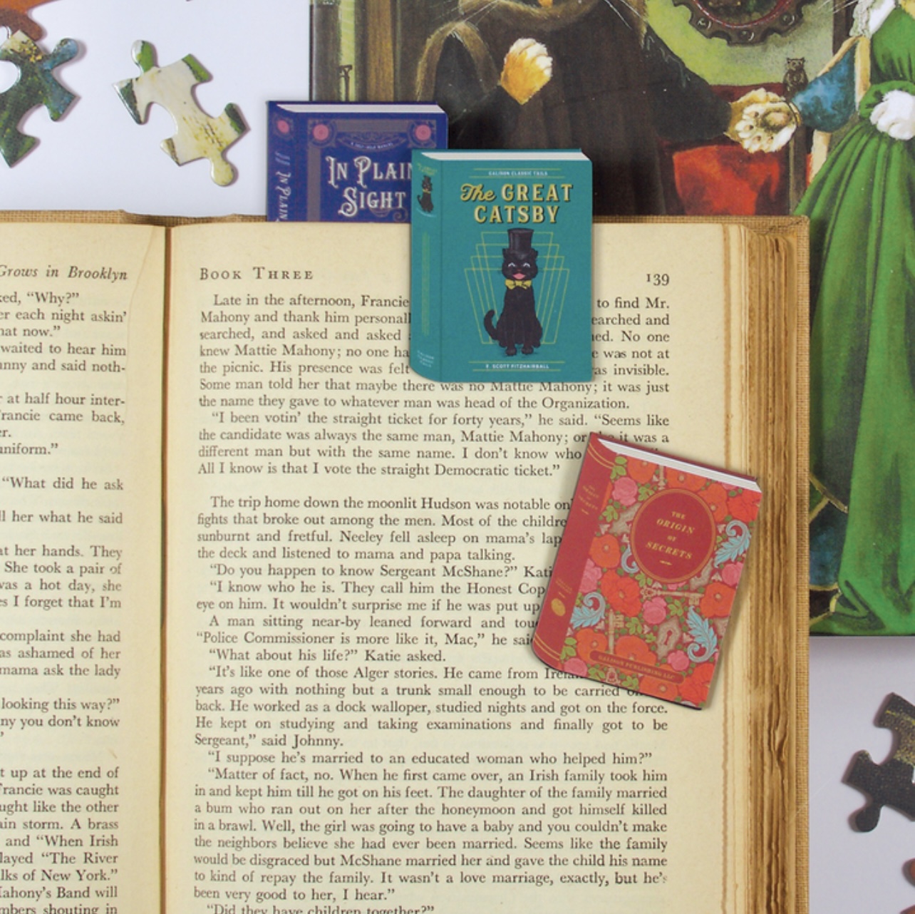 Magnetiska Bokmärken Vintage Books - 3