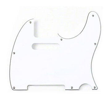 Pickguard Telecaster 8-Hole 3-Ply (White)