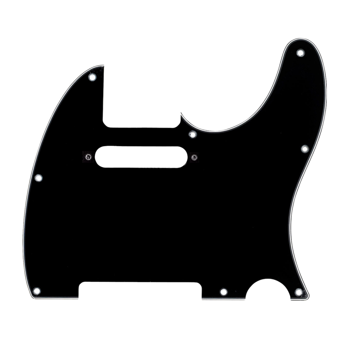 Pickguard Telecaster 8-Hole 3-Ply (Black)