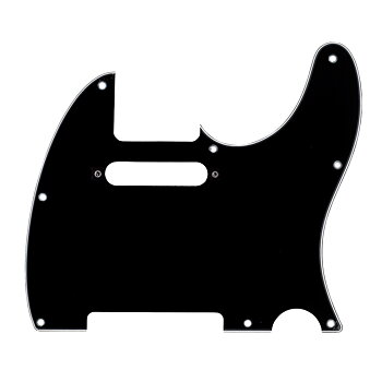 Pickguard Telecaster 8-Hole 3-Ply (Black)