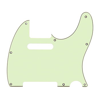 Pickguard Telecaster 8-Hole 3-Ply (Mint-Green)