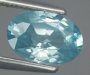 0.92 ct gorgeous oval cut natural blue zircon gemstone
