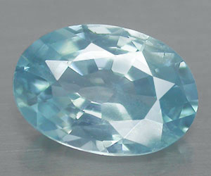 0.92 ct gorgeous oval cut natural blue zircon gemstone - 3