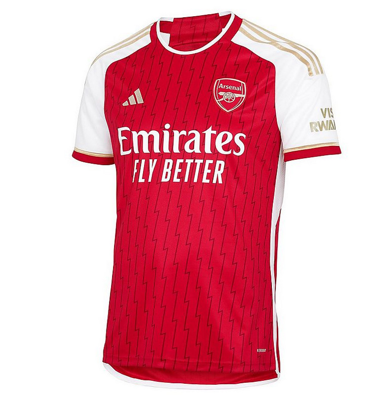 2023/2024 ARSENAL ADIDAS HEMMATRÖJA KORTÄRMAD - JUNIOR - 2