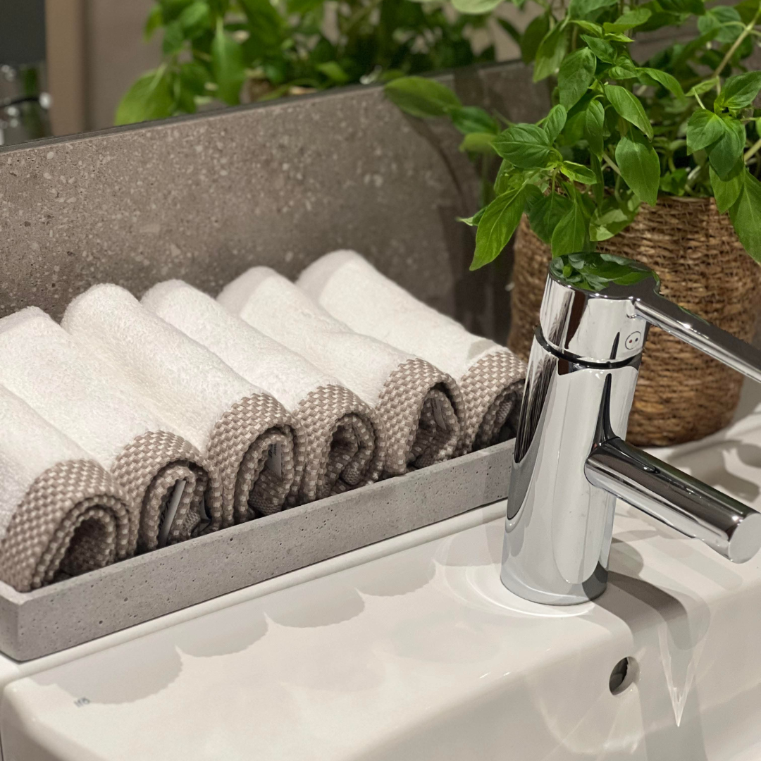 Aveiro Towels White/Brown - 4