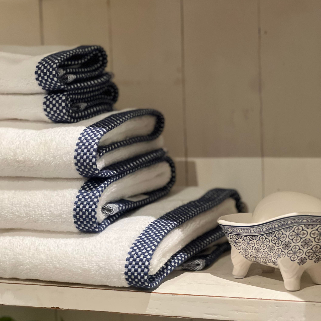 Aveiro Handdukar White/Blue - 4