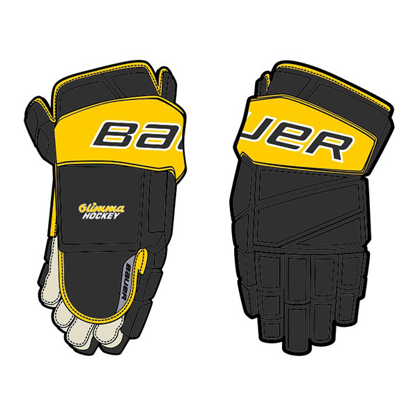 Bauer HG Team Vapor Pro Jr Glimma HK handskar