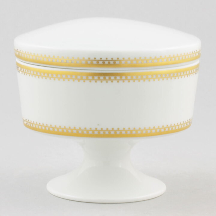 Tapio Wirkkala (Composition 1971) White Sugar Bowl with Golden Decor