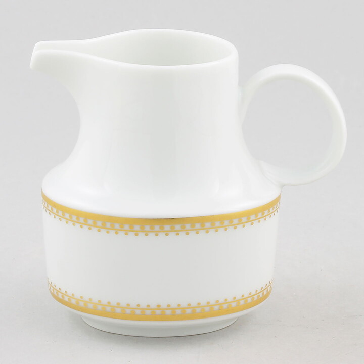 Tapio Wirkkala (Composition 1971) White Creamer with Golden Decor
