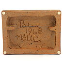 Rolf Palm (1968) Rustic Wall Plaque with Buffalo Motif 21 cm