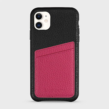 iPhone 11 Läderskal med Kortficka - Svart