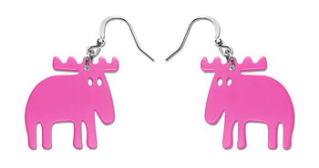Earrings  Classic - Elk, pink