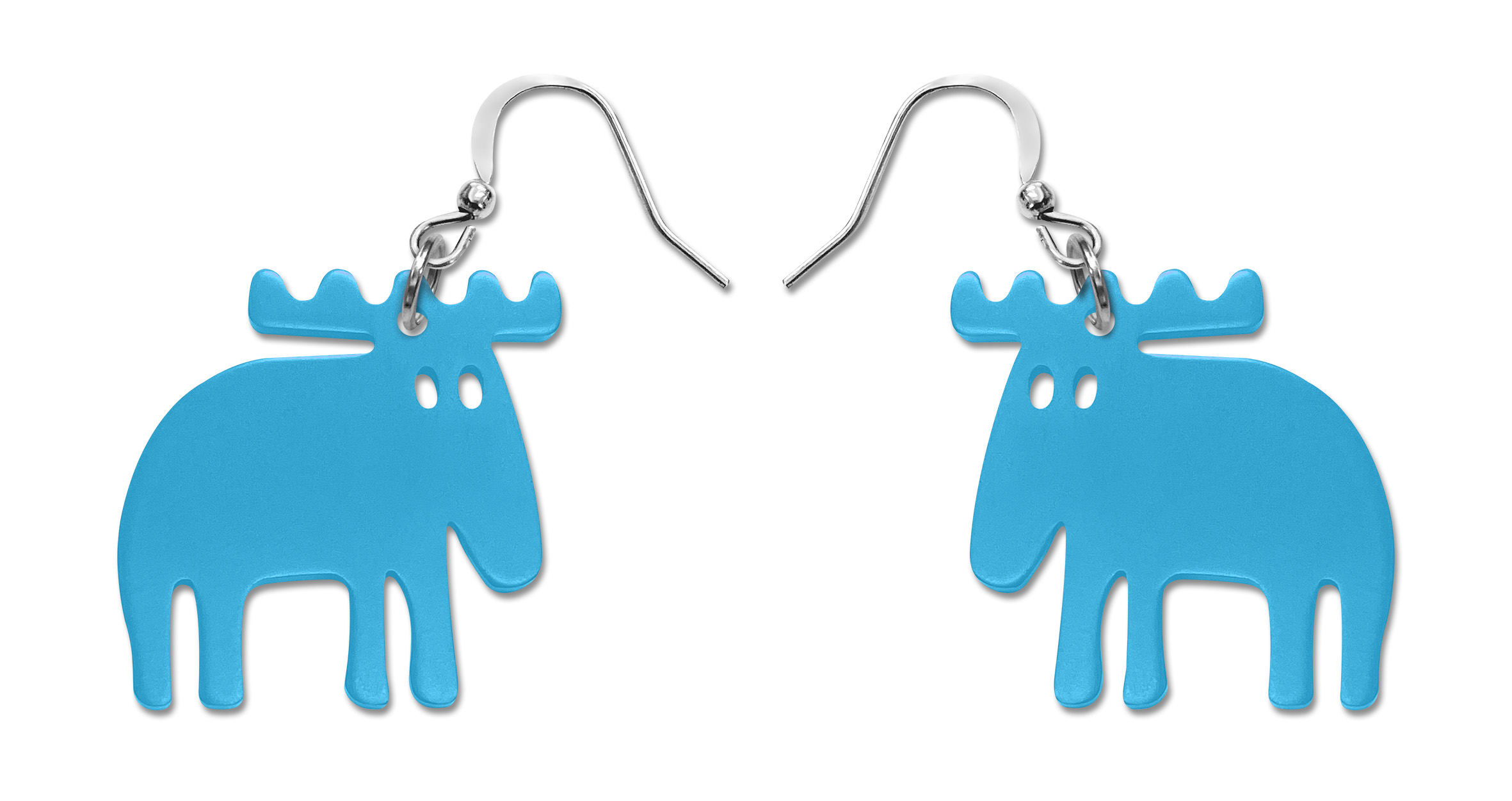 Earrings  Classic - Elk, turquoise