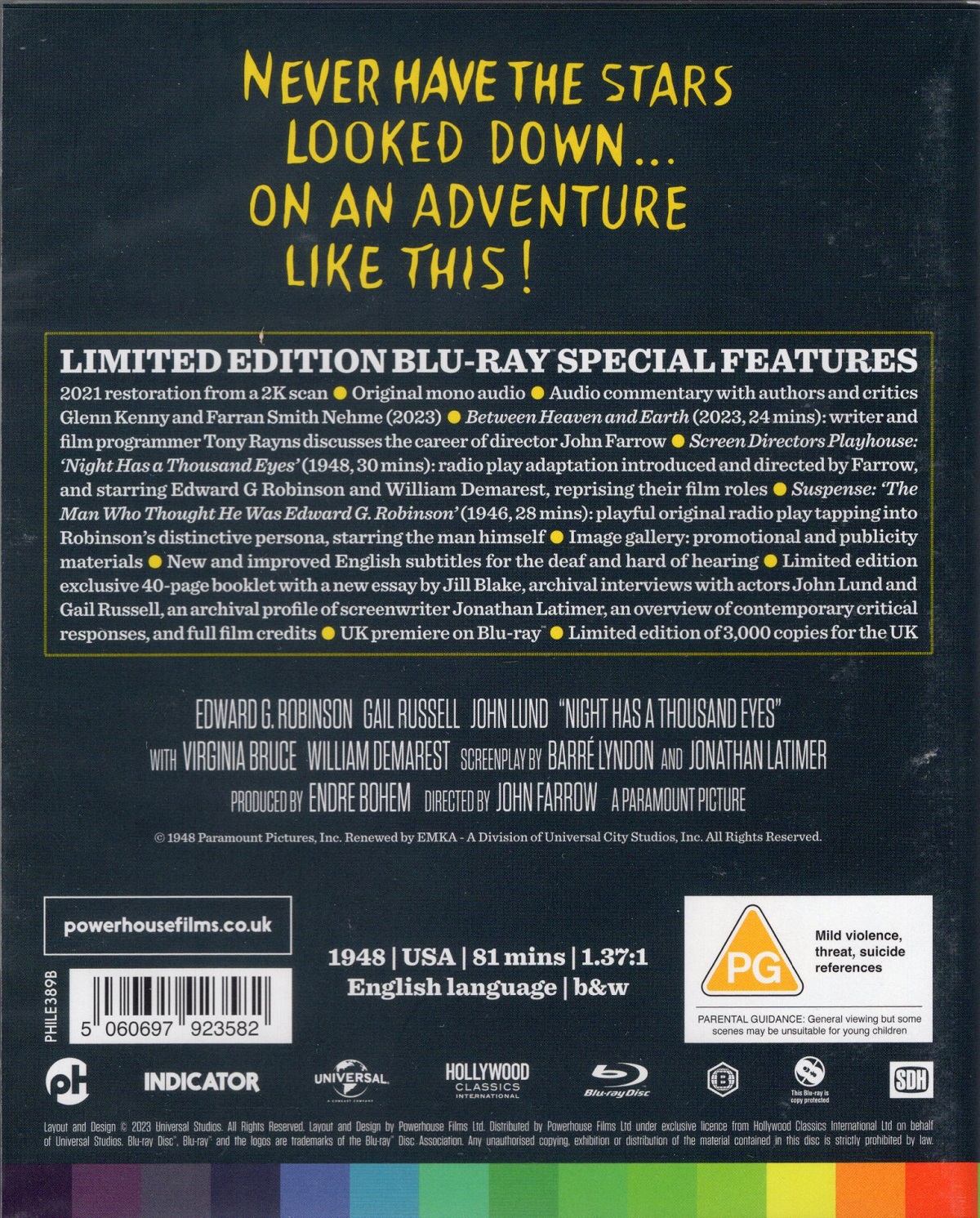 Night Has A Thousand Eyes (Limited Edition) (ej svensk text) (Blu-ray) - 2