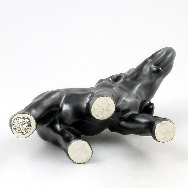 Ruben Wallström (1941) Black Elephant Bimbo 15 cm
